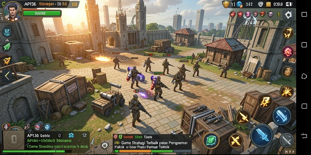 Tampilan gameplay API36 yang penuh strategi dan taktik.