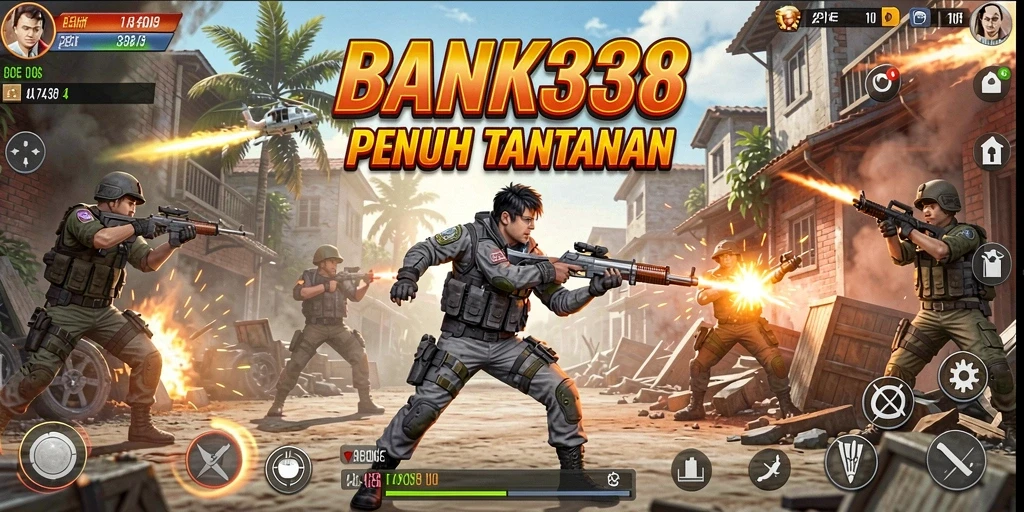 Tampilan seru gameplay BANK338 yang penuh aksi.
