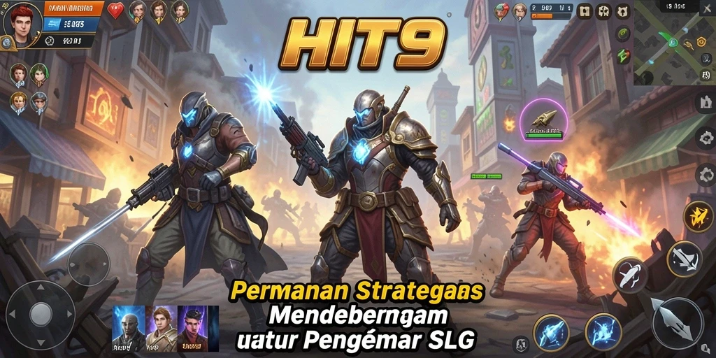 Tampilan aksi mendebarkan dalam gameplay HIT9 yang strategis.