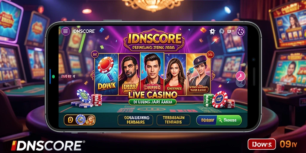 Tampilan gameplay Live Casino IDNSCORE yang penuh aksi dan seru.