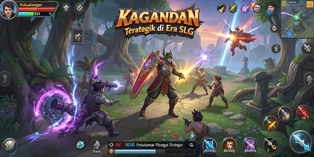 Tampilan gameplay strategis KAGANDAN yang menarik.