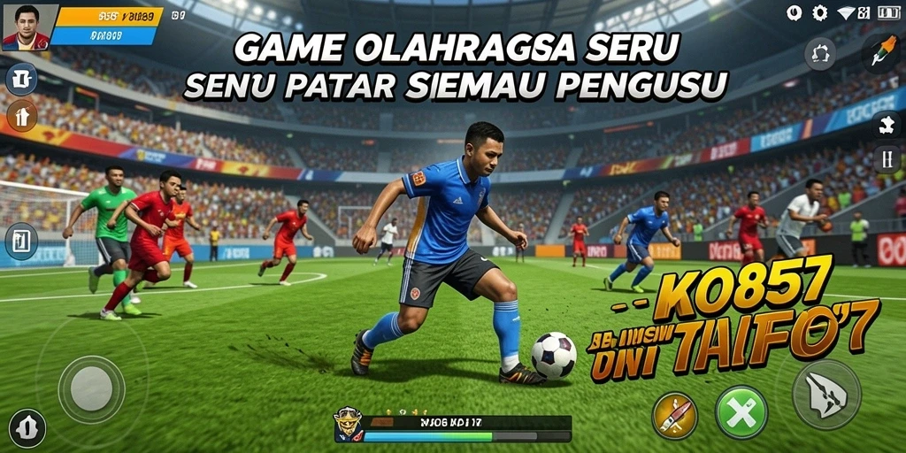Tangkapan layar gameplay KO857 menunjukkan aksi seru dalam olahraga.