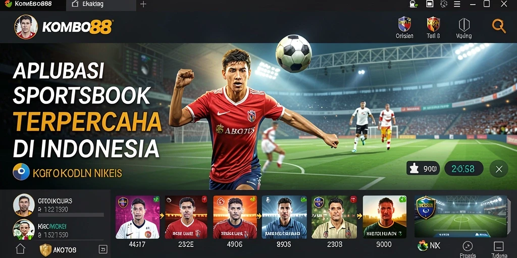 Screenshot gameplay Sportsbook KOMBO88 yang interaktif.
