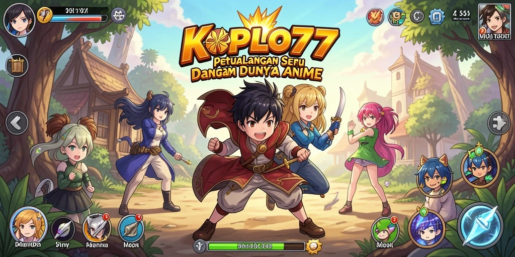 Tampilan gameplay yang menarik dan karakter Anime yang dinamis.