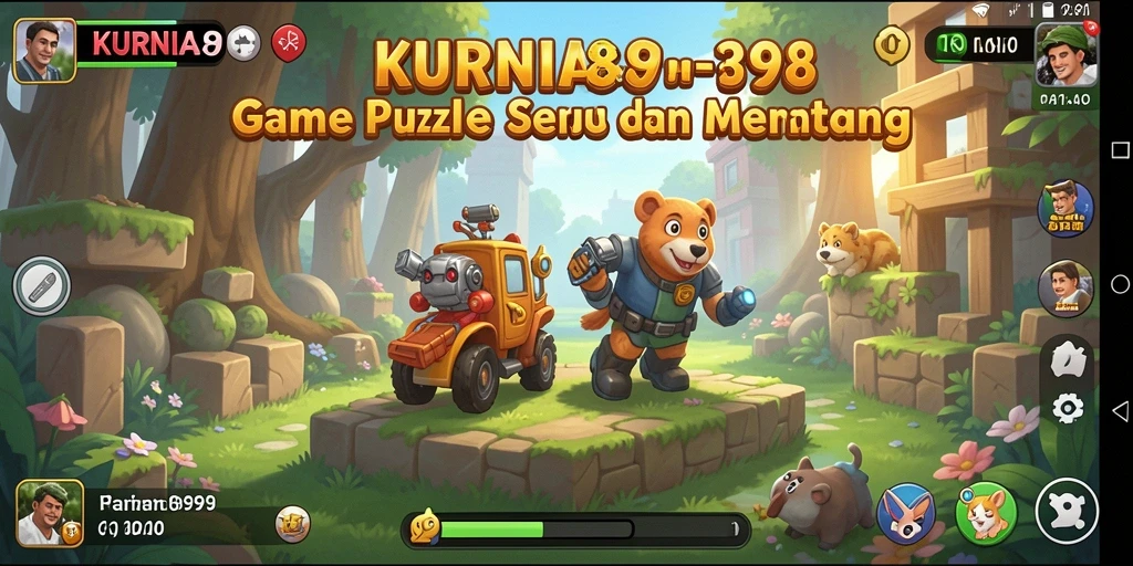 Gameplay menantang KURNIA898 dalam menyelesaikan teka-teki.