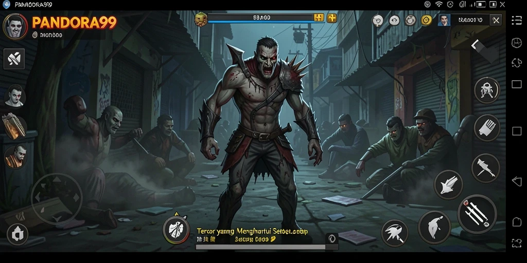 Screenshot PANDORA99 menampilkan momen mendebarkan dari gameplay horror.