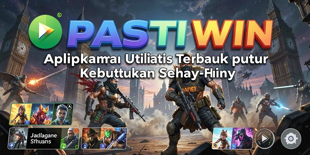 Tampilan utama aplikasi PASTIWIN dengan fitur utilitas yang lengkap.