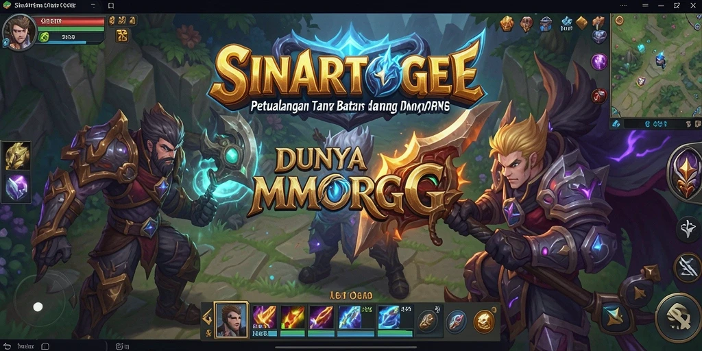 Tangkapan layar SINARTOGEL menampilkan aksi pertarungan seru dalam gameplay MMORPG.