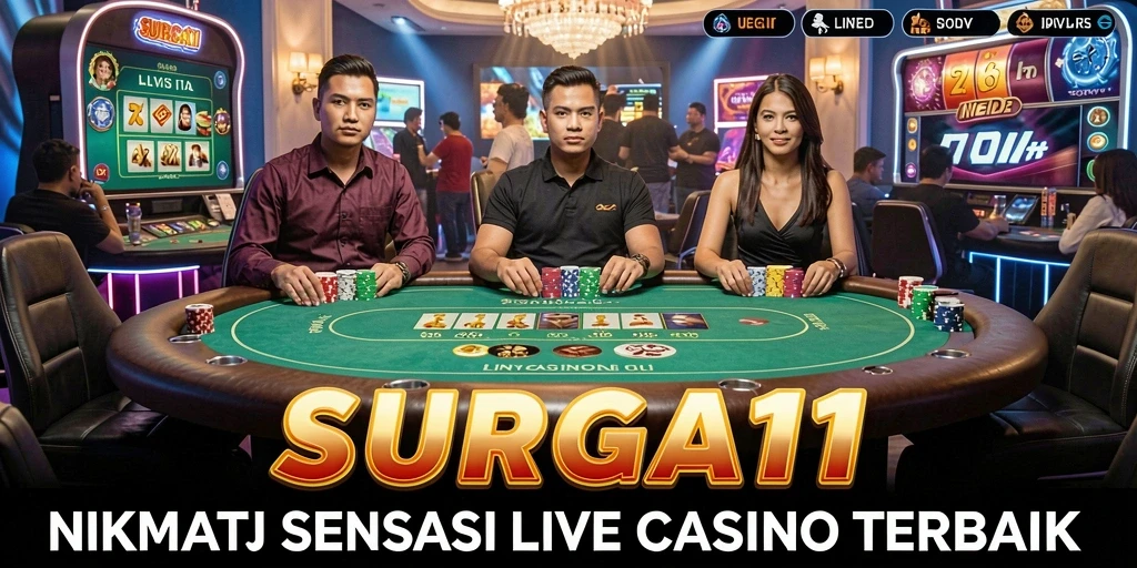 Gameplay Live Casino yang menarik dan interaktif di SURGA11.