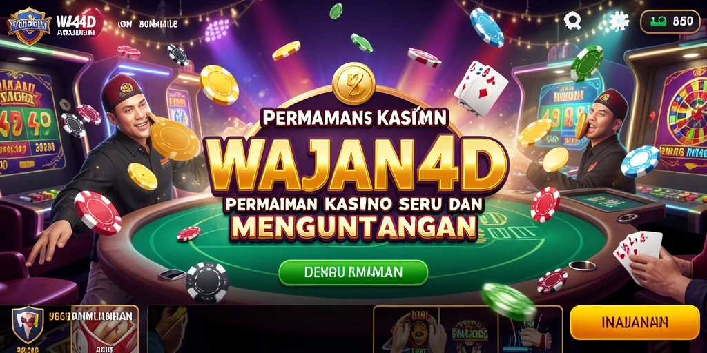 Screenshot gameplay WAJAN4D menampilkan keseruan di dunia Kasino.