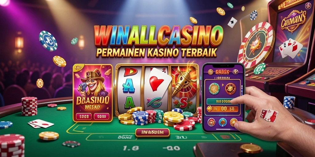 Tampilan gameplay menarik dari WINALLCASINO dalam aksi kasino.